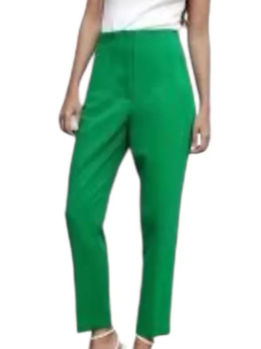 NWT Zara Emerald Green Cropped Ankle Tailored Trousers (US 8 / EUR 40)